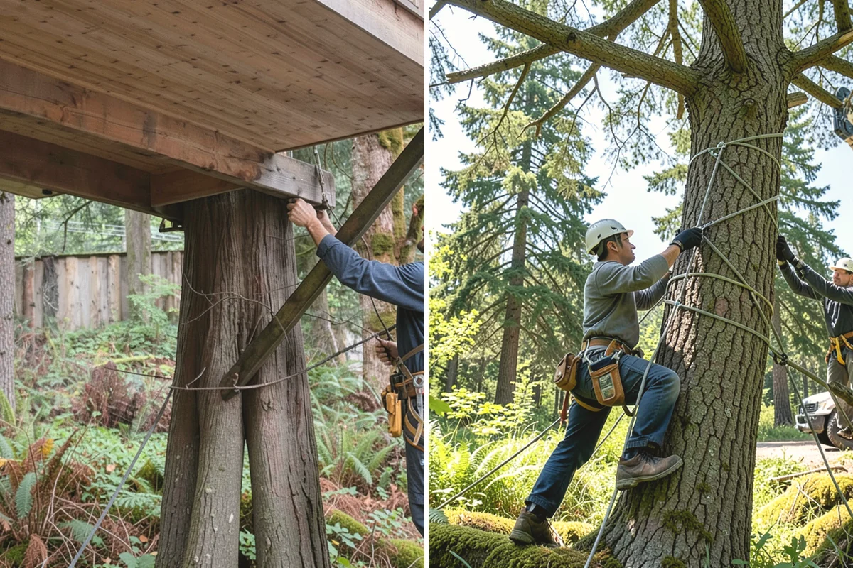Air spading in Burlington, Skagit County, WA - Inspect the tree and its site