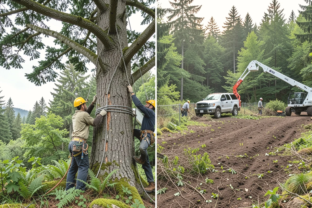 Air spading in Carbonado, Pierce County, WA - Inspect the tree and its site
