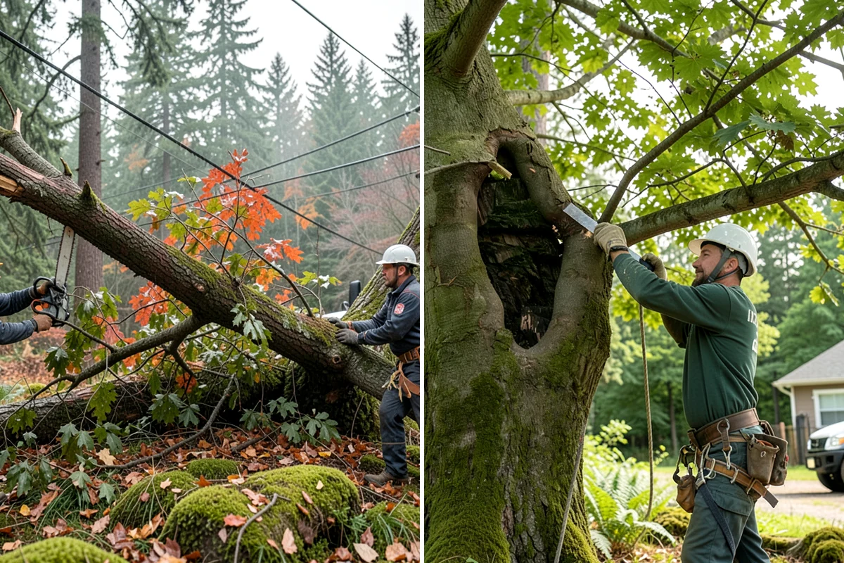 Air spading in Concrete, Skagit County, WA - Inspect the tree and its site