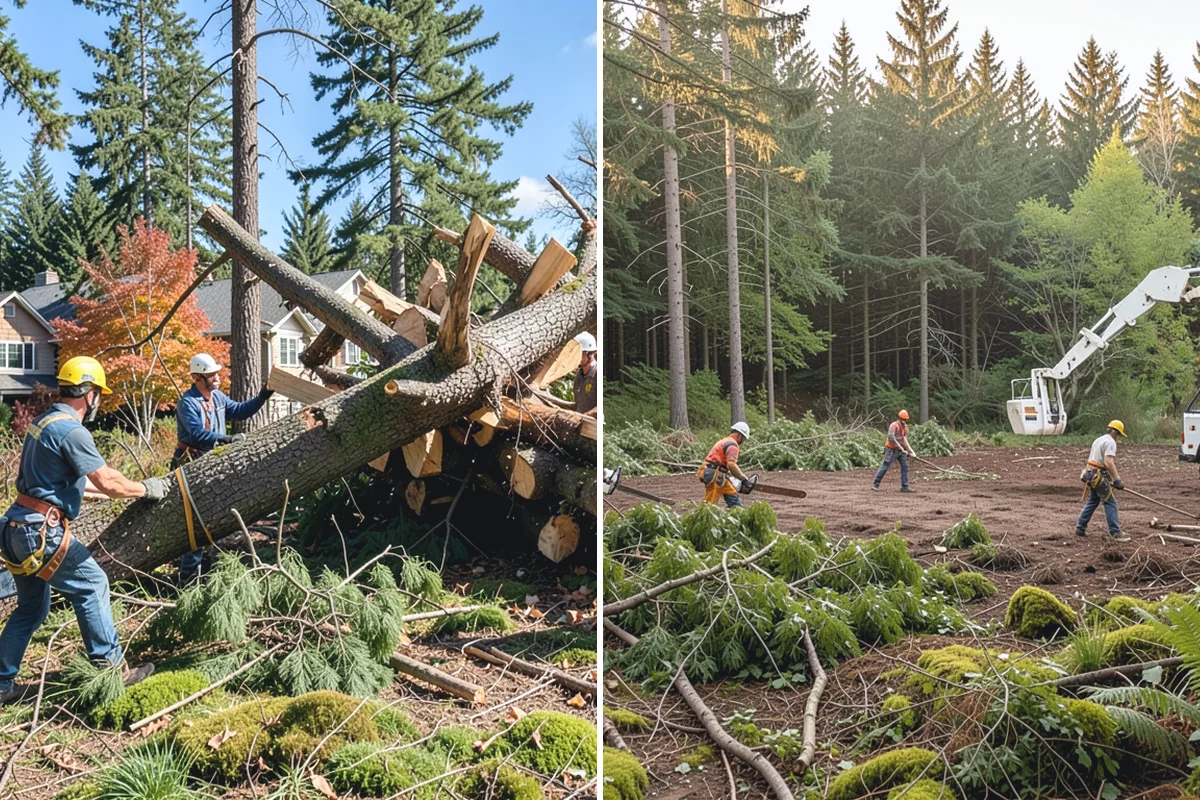 Air spading in Coupeville, Island County, WA - Inspect the tree and its site