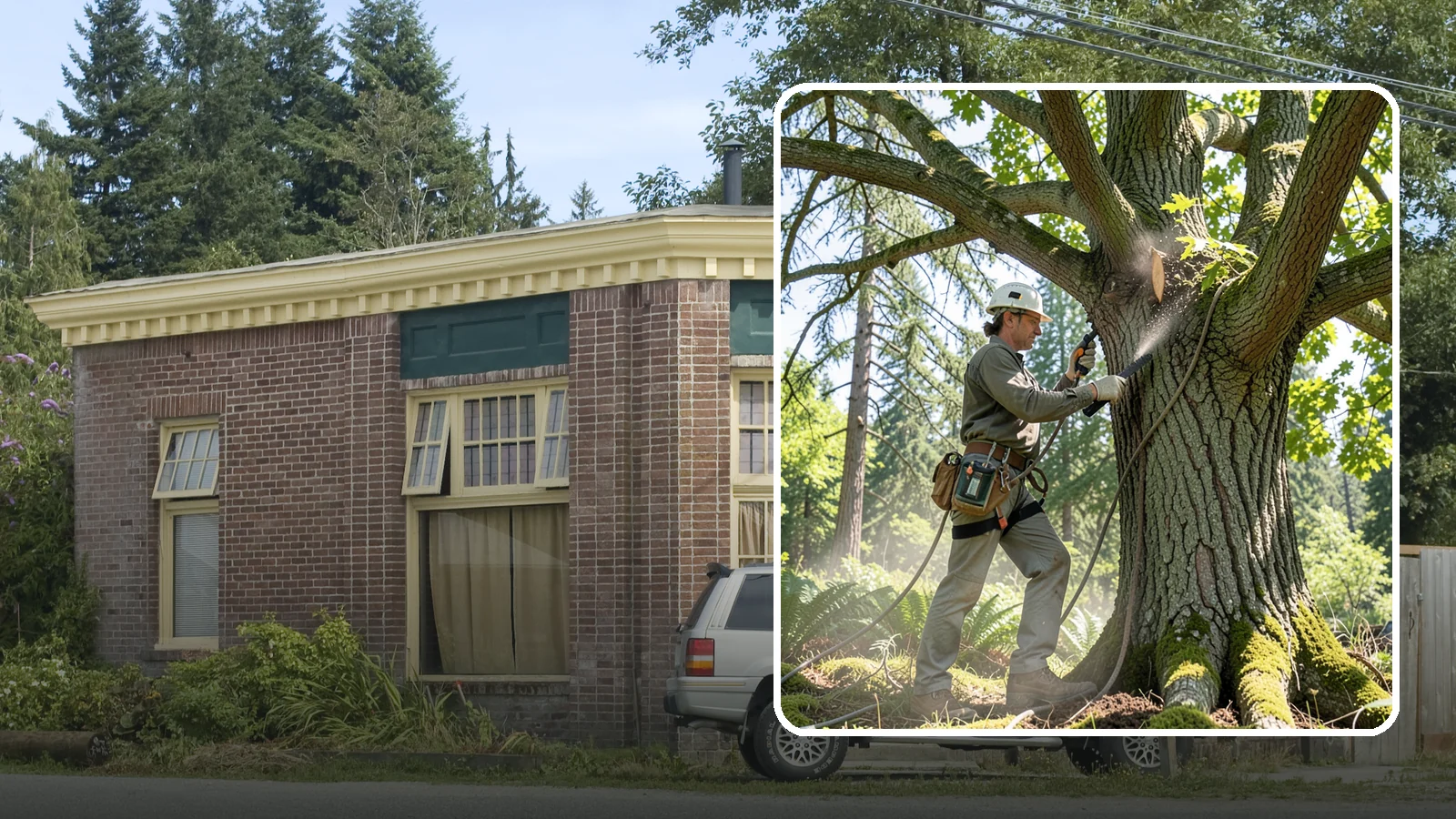 Air spading in Hamilton, Skagit County, WA - The use of compressed air to excavate soil without harming roots.