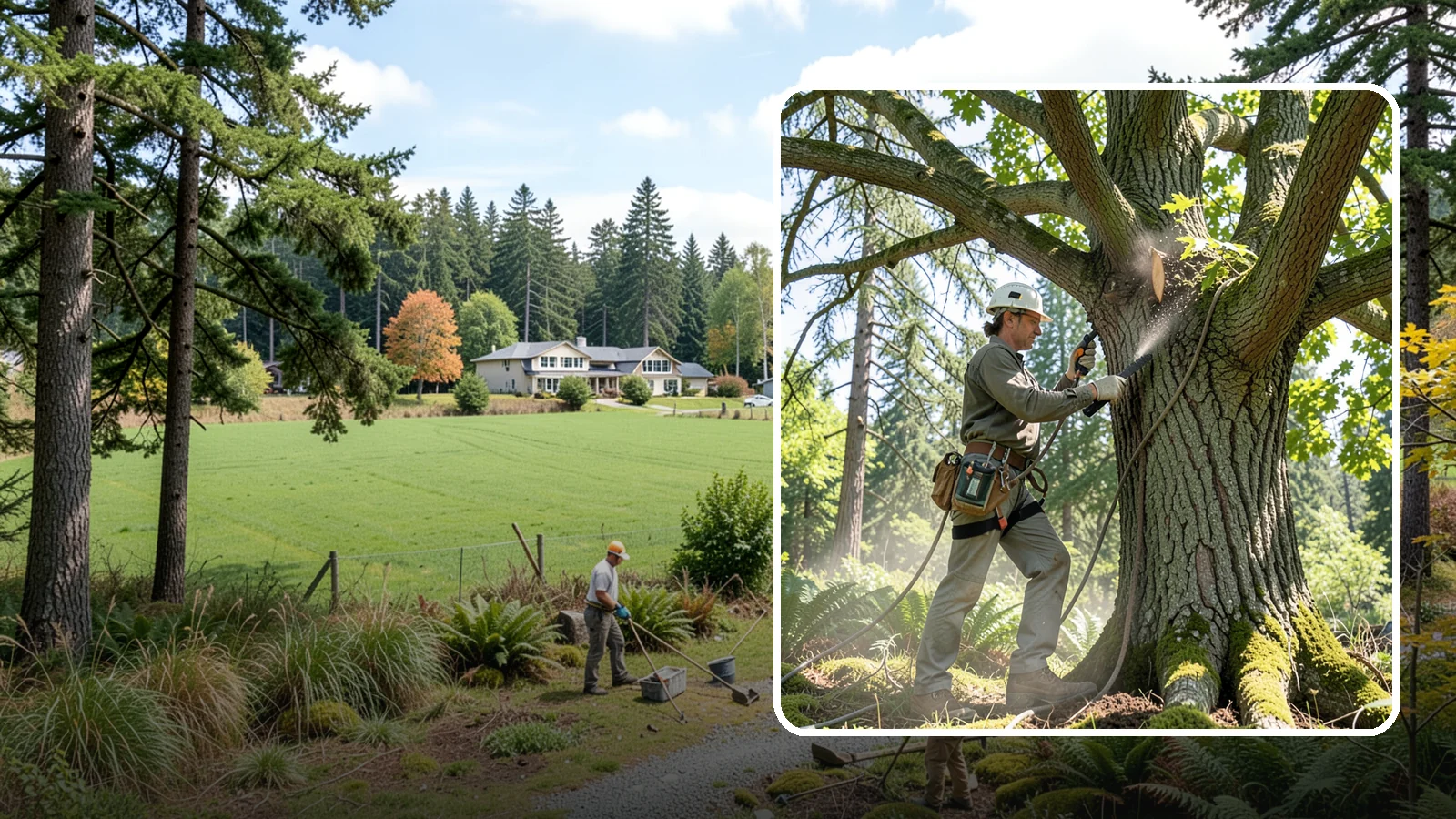 Air spading in Lyman, Skagit County, WA - The use of compressed air to excavate soil without harming roots.