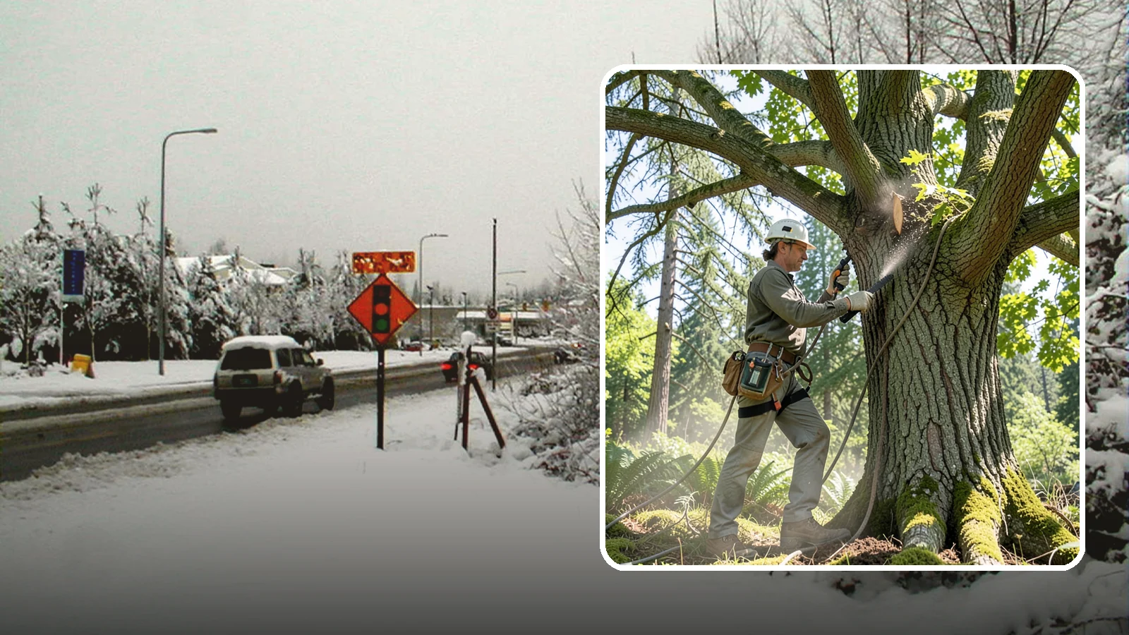 Air spading in Newcastle, King County, WA - The use of compressed air to excavate soil without harming roots.
