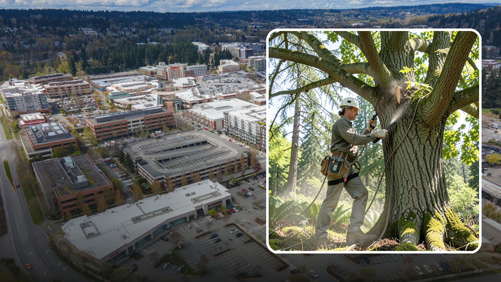 Air spading in Redmond, King County, WA - The use of compressed air to excavate soil without harming roots.