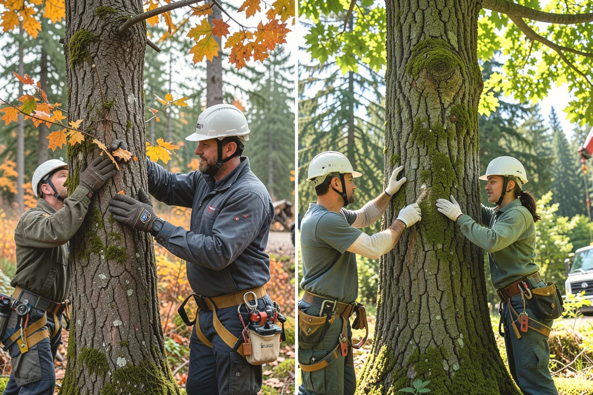 Air spading in Ruston, Pierce County, WA - Inspect the tree and its site