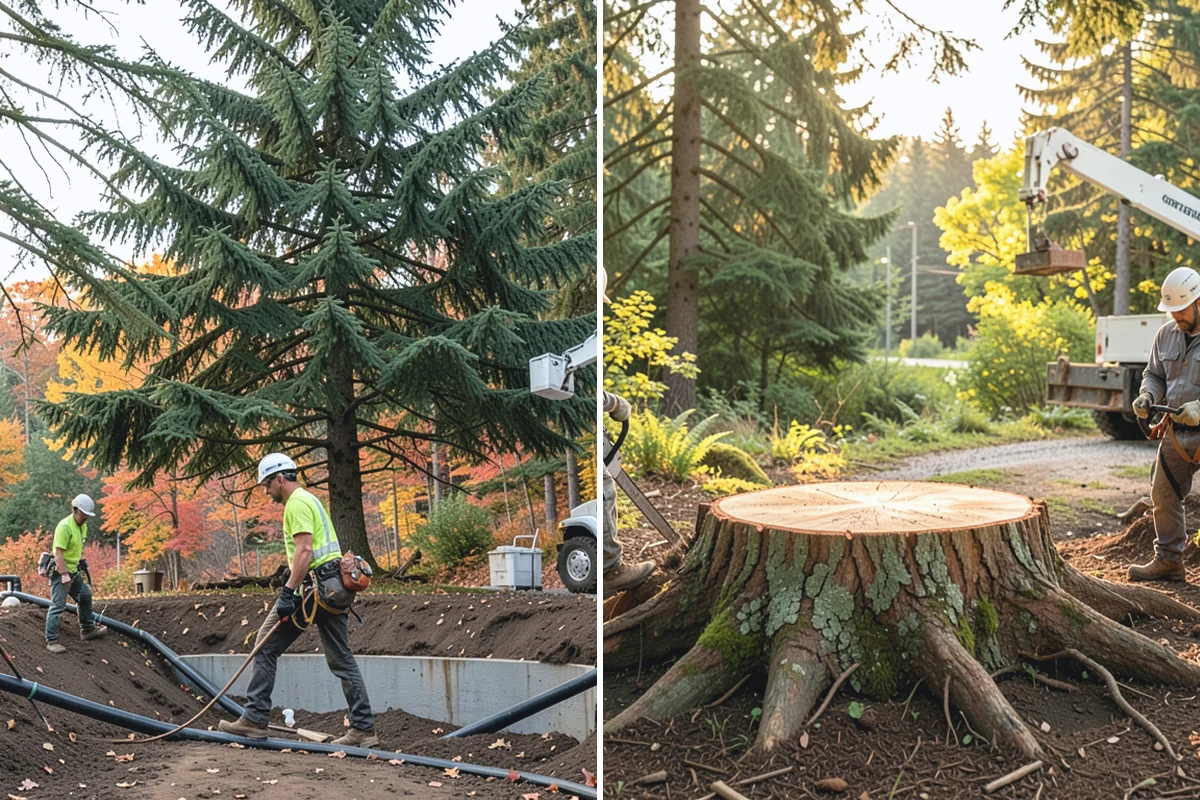 Air spading in Sumner, Pierce County, WA - Inspect the tree and its site