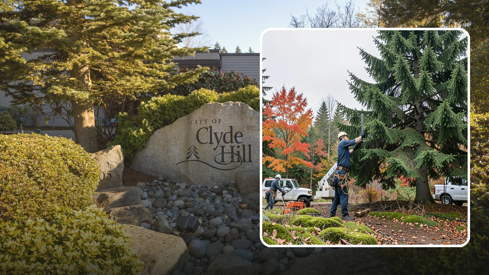 Annual tree maintenance programs in Clyde Hill, King County, WA - Scheduled annual maintenance for a property's trees.