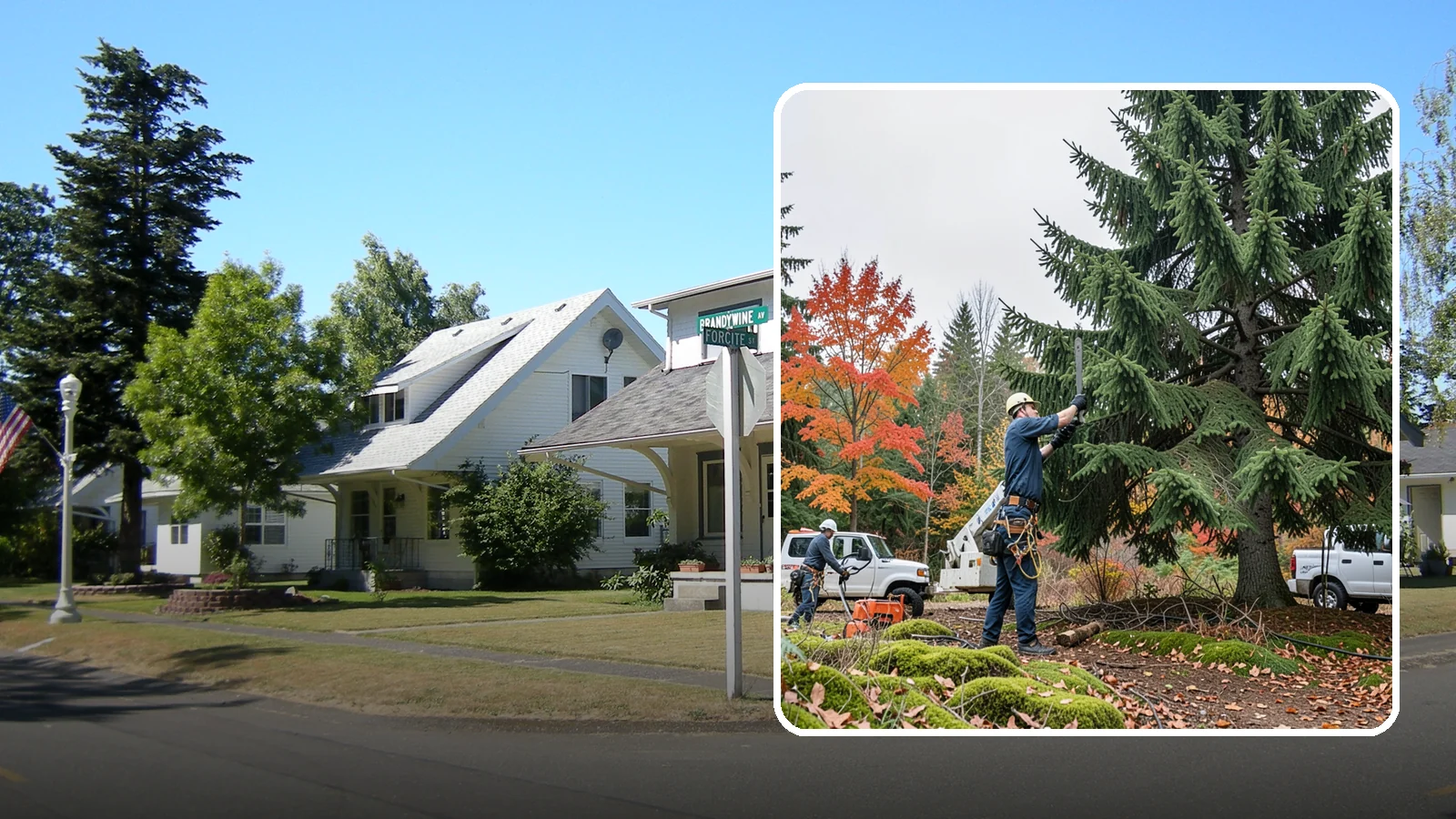 Annual tree maintenance programs in DuPont, Pierce County, WA - Scheduled annual maintenance for a property's trees.