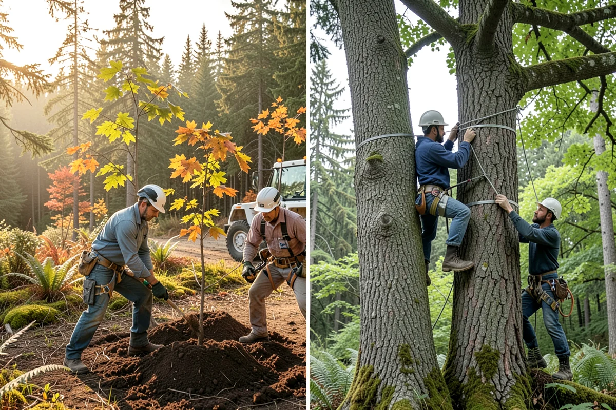 Annual tree maintenance programs in DuPont, Pierce County, WA - Assess the trees and set program goals