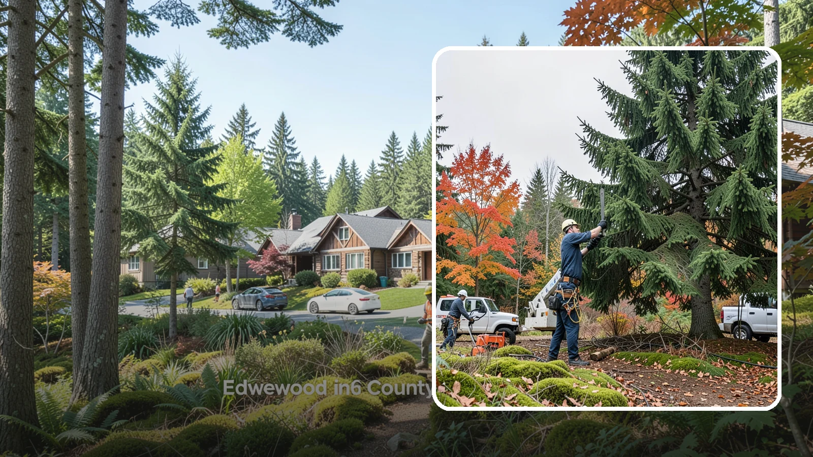 Annual tree maintenance programs in Edgewood, Pierce County, WA - Scheduled annual maintenance for a property's trees.