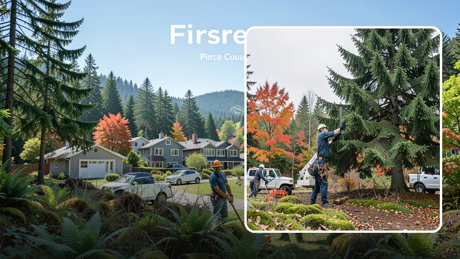 Annual tree maintenance programs in Fircrest, Pierce County, WA - Scheduled annual maintenance for a property's trees.