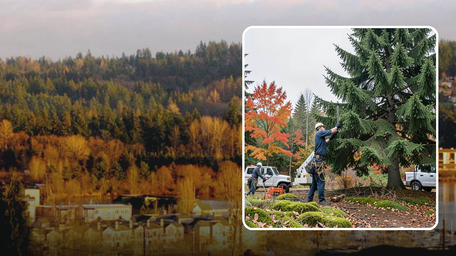 Annual tree maintenance programs in Kenmore, King County, WA - Scheduled annual maintenance for a property's trees.