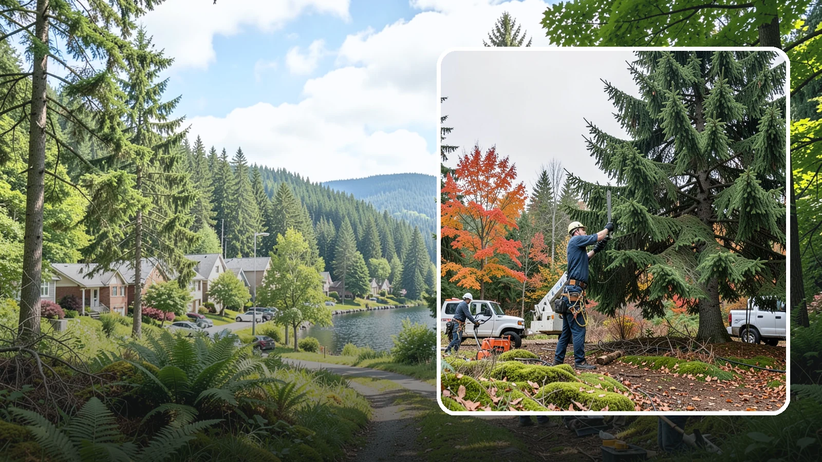 Annual tree maintenance programs in Lake Forest Park, King County, WA - Scheduled annual maintenance for a property's trees.