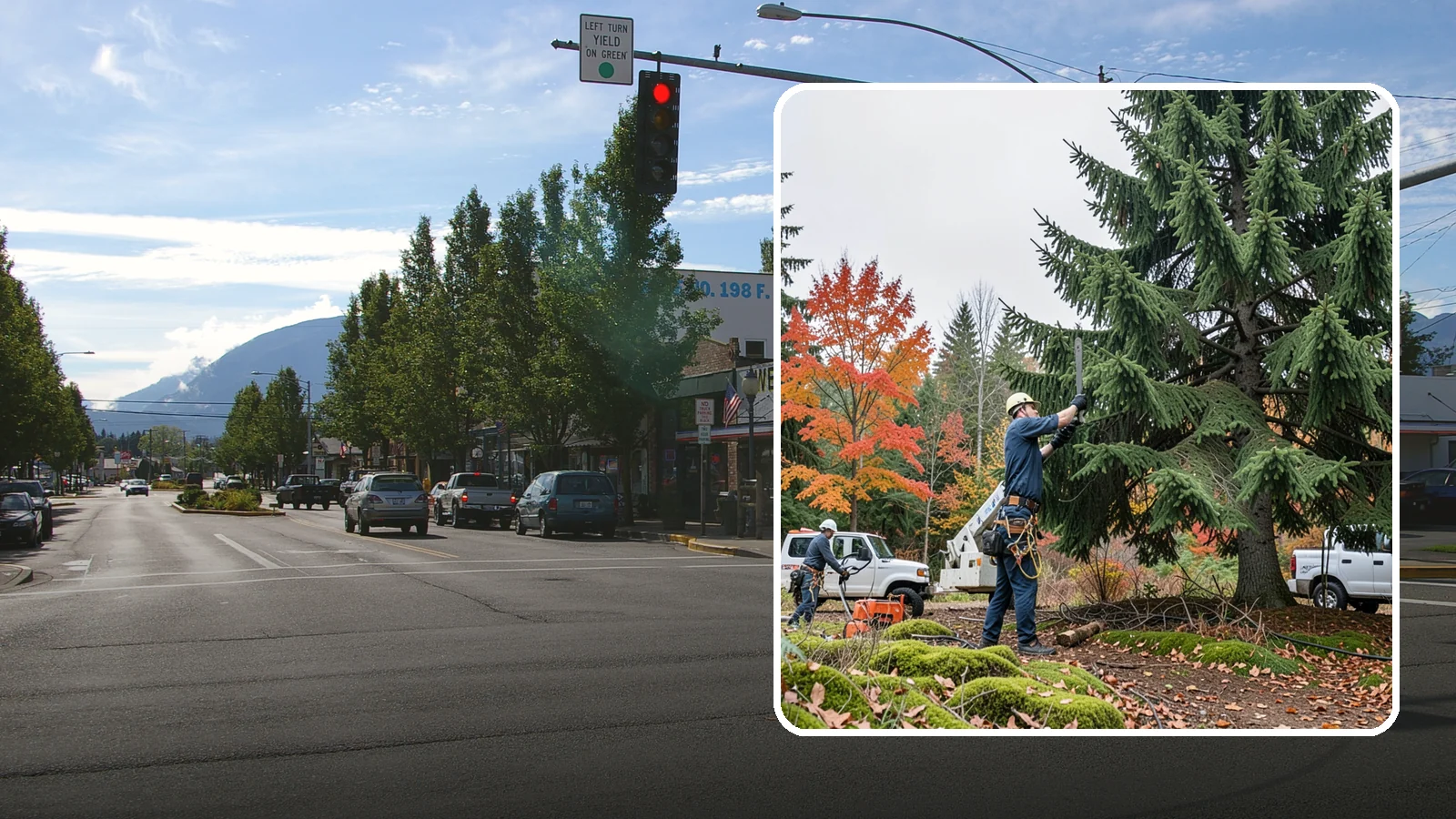 Annual tree maintenance programs in North Bend, King County, WA - Scheduled annual maintenance for a property's trees.