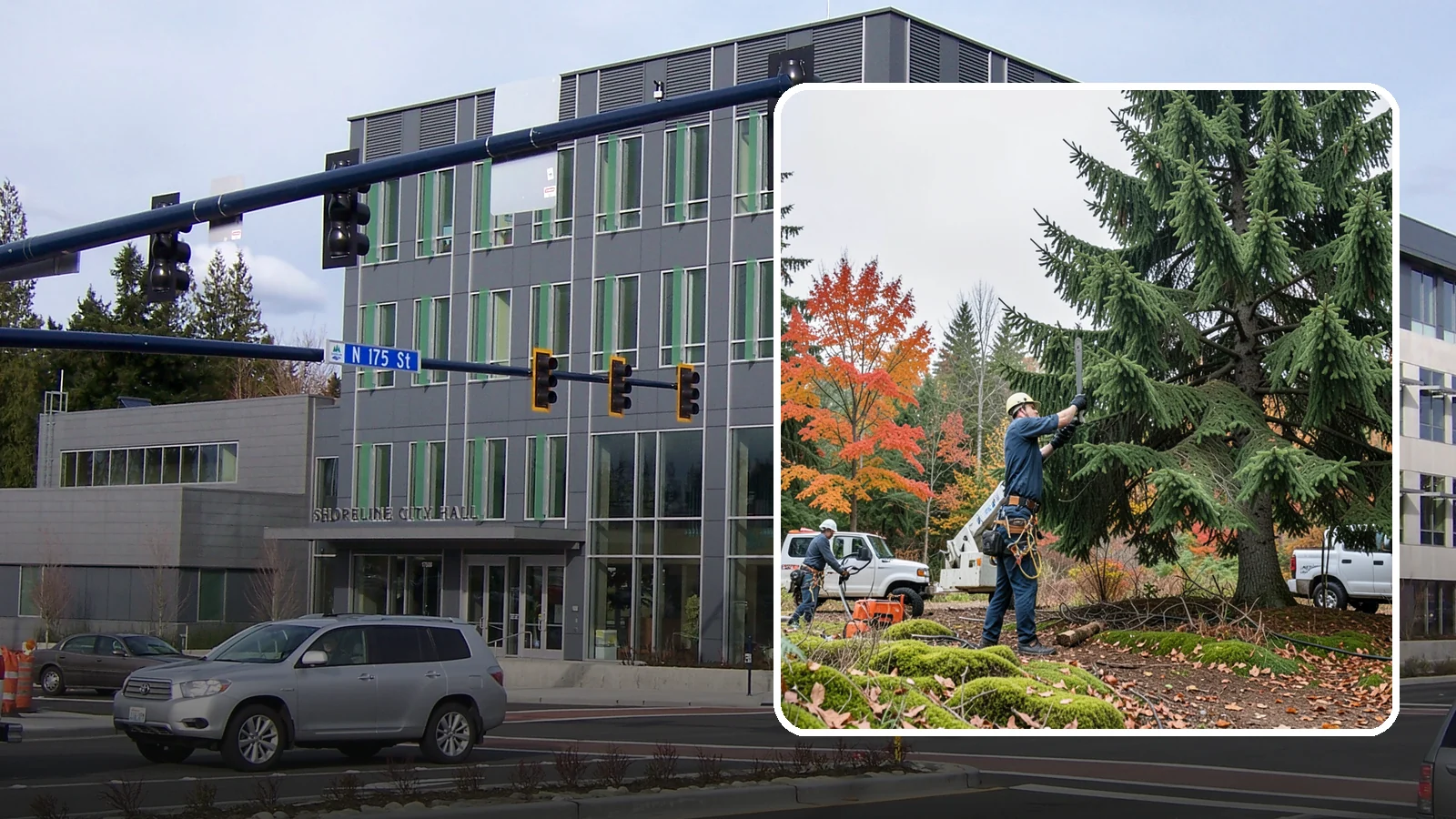 Annual tree maintenance programs in Shoreline, King County, WA - Scheduled annual maintenance for a property's trees.
