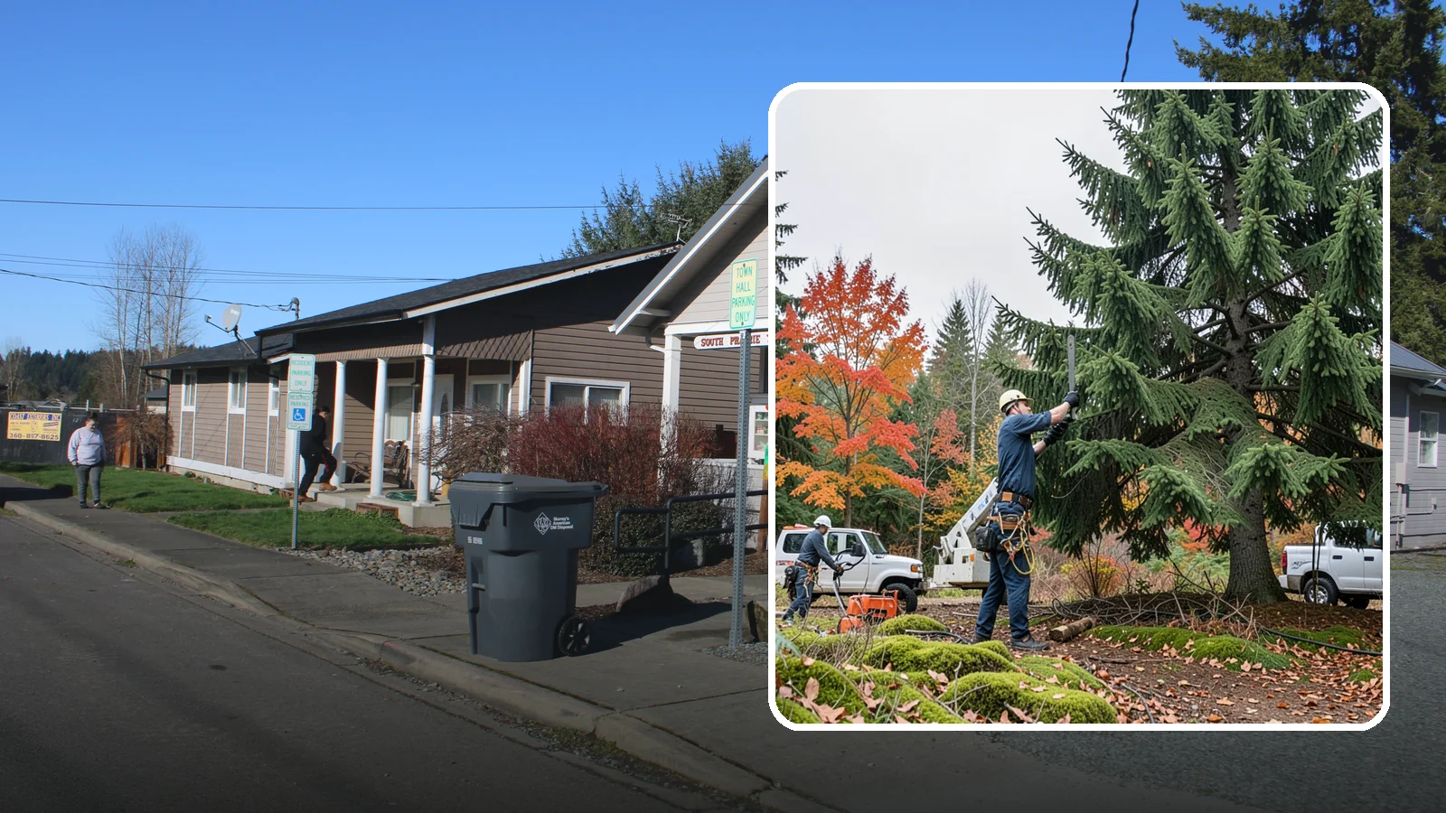 Annual tree maintenance programs in South Prairie, Pierce County, WA - Scheduled annual maintenance for a property's trees.