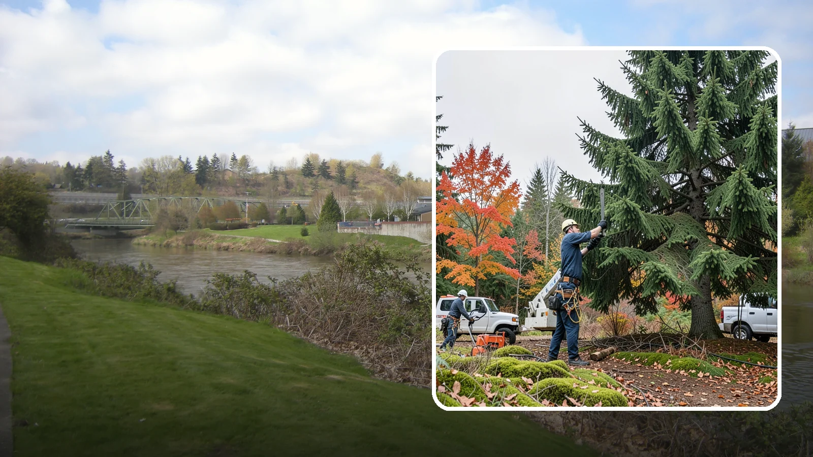 Annual tree maintenance programs in Tukwila, King County, WA - Scheduled annual maintenance for a property's trees.