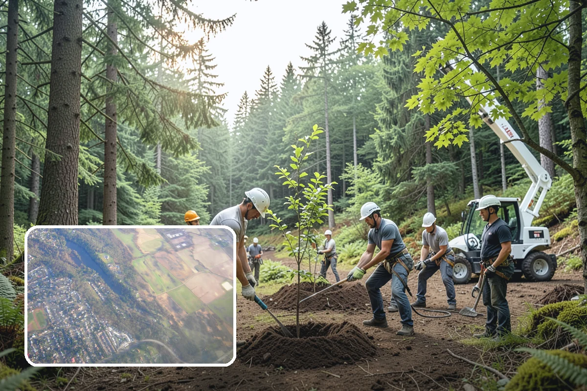 Backfill after stump grinding in Algona, King County, WA - Removes tripping hazards and obstructions