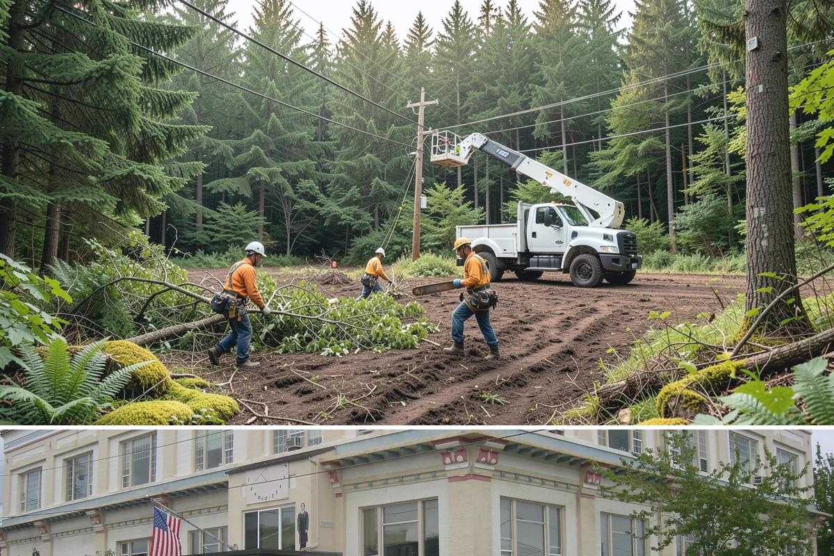 Backfill after stump grinding in Anacortes, Skagit County, WA - This work can generally be performed year-round in Puget Sound weather but may require extra care during heavy rain to manage...