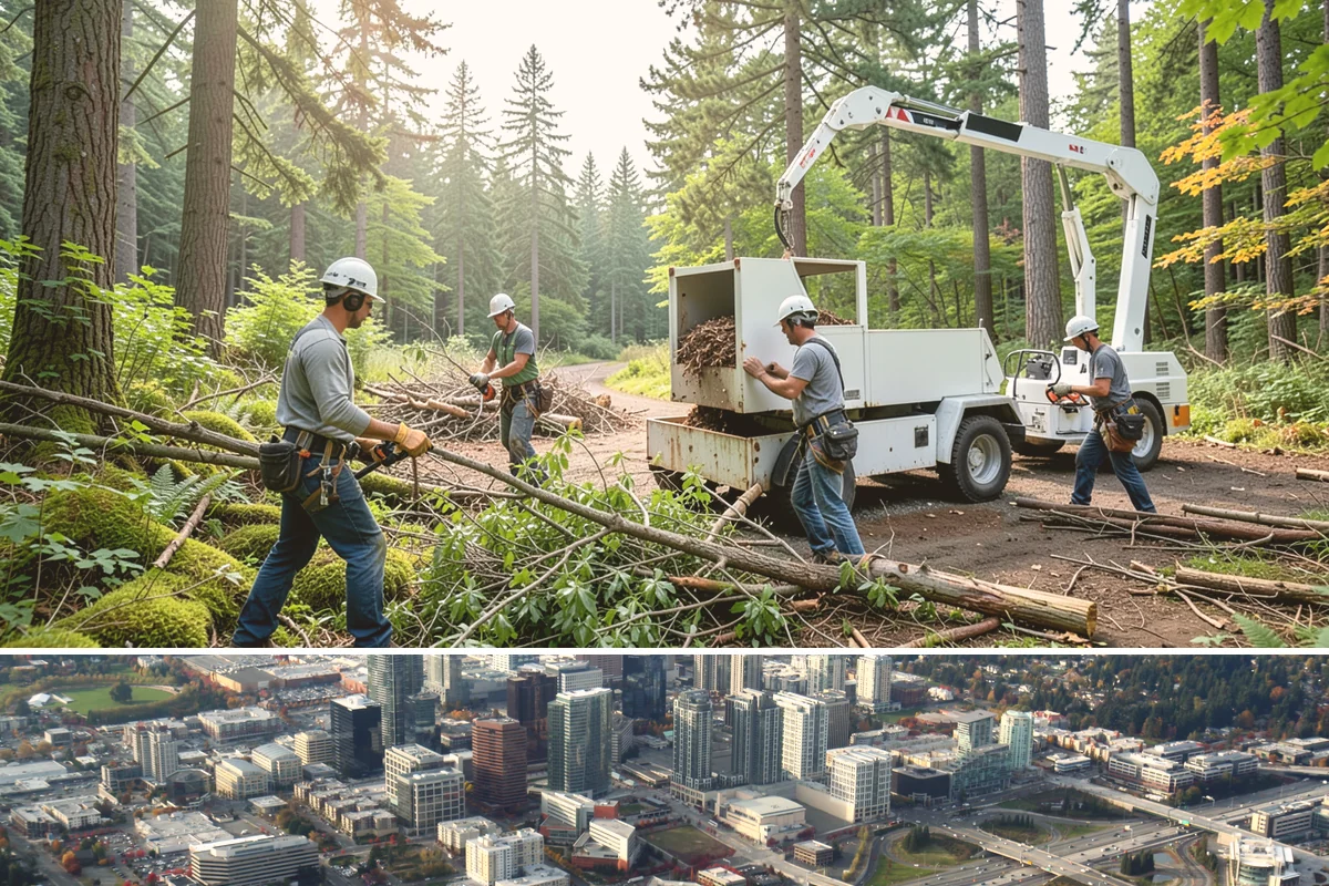 Backfill after stump grinding in Bellevue, King County, WA - This work can generally be performed year-round in Puget Sound weather but may require extra care during heavy rain to manage...