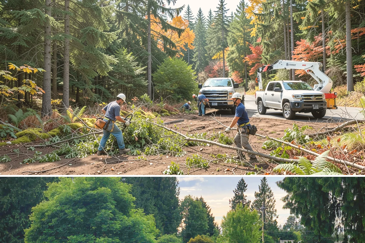 Backfill after stump grinding in Bonney Lake, Pierce County, WA - This work can generally be performed year-round in Puget Sound weather but may require extra care during heavy rain to manage...