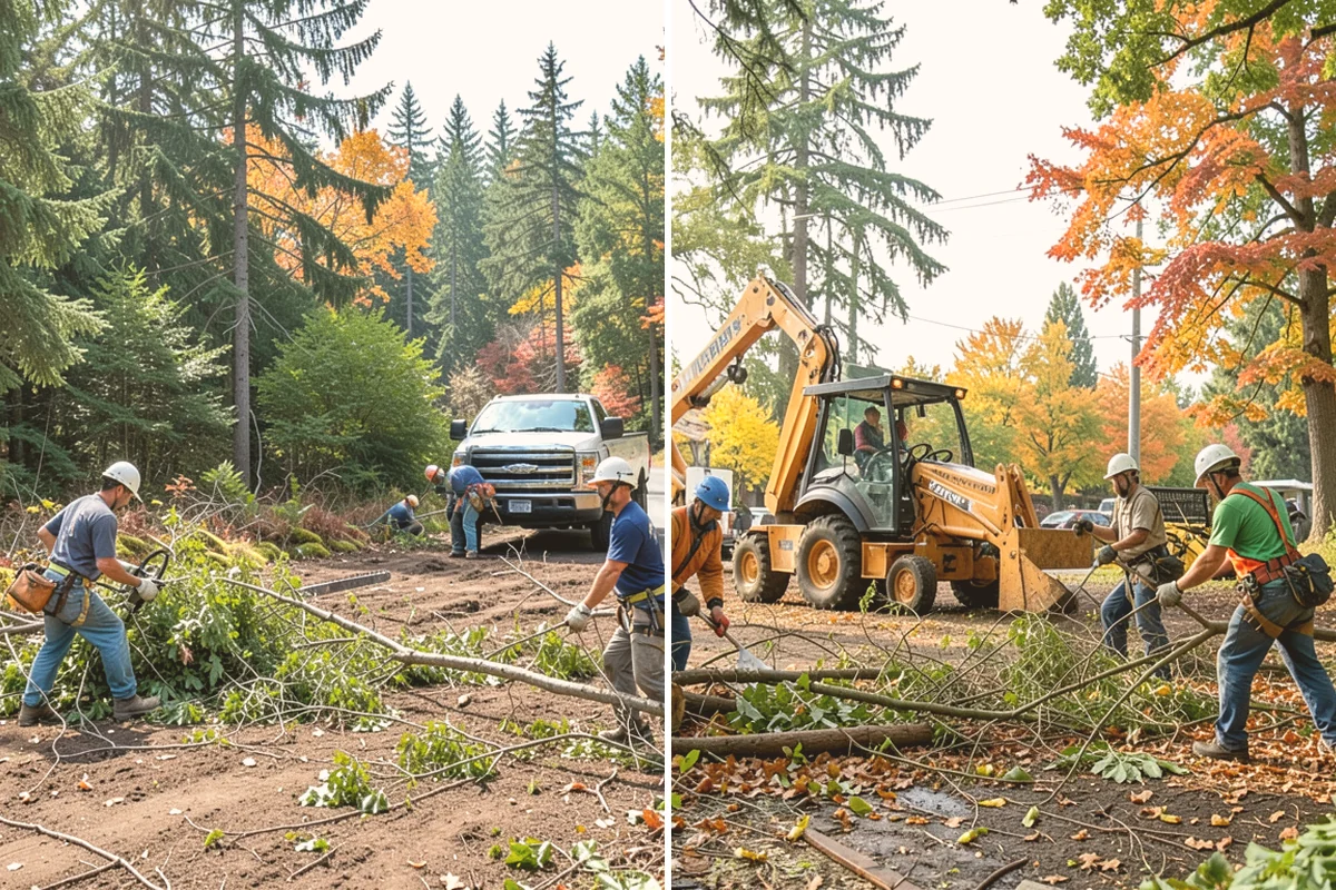 Backfill after stump grinding in Brier, Snohomish County, WA - Locate and mark utilities before work