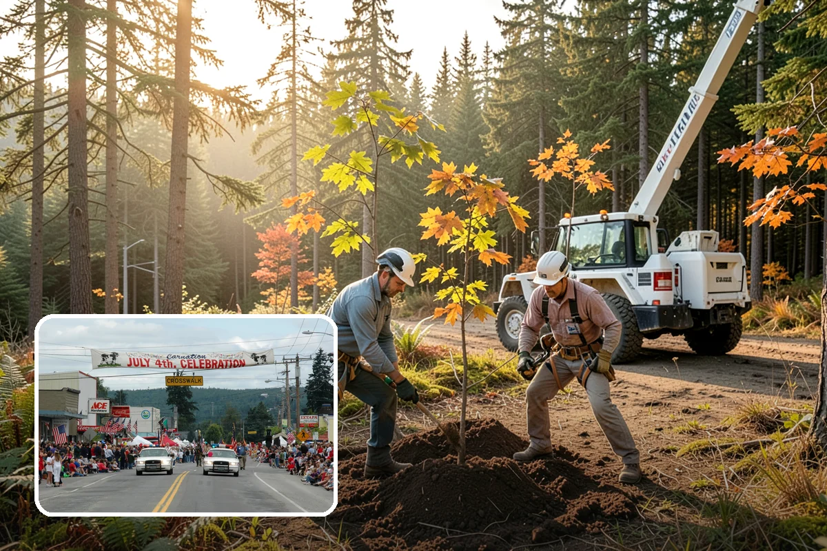 Backfill after stump grinding in Carnation, King County, WA - Removes tripping hazards and obstructions