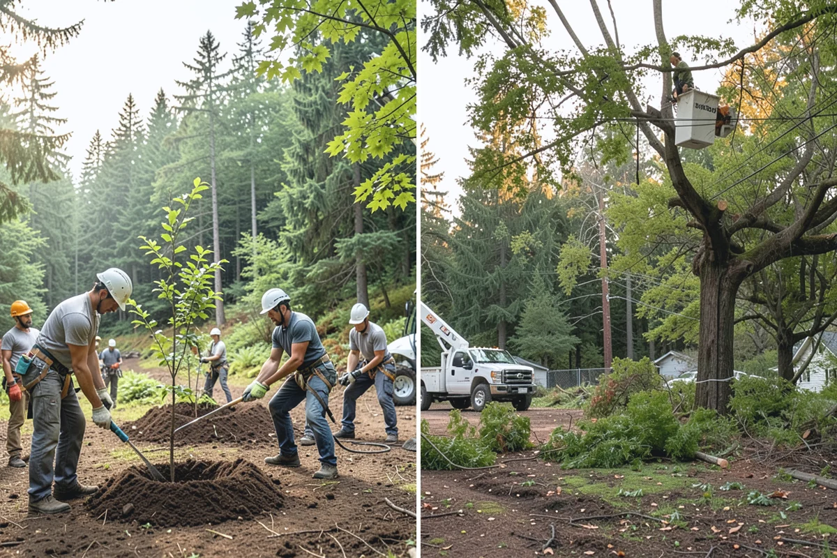 Backfill after stump grinding in Coupeville, Island County, WA - Locate and mark utilities before work