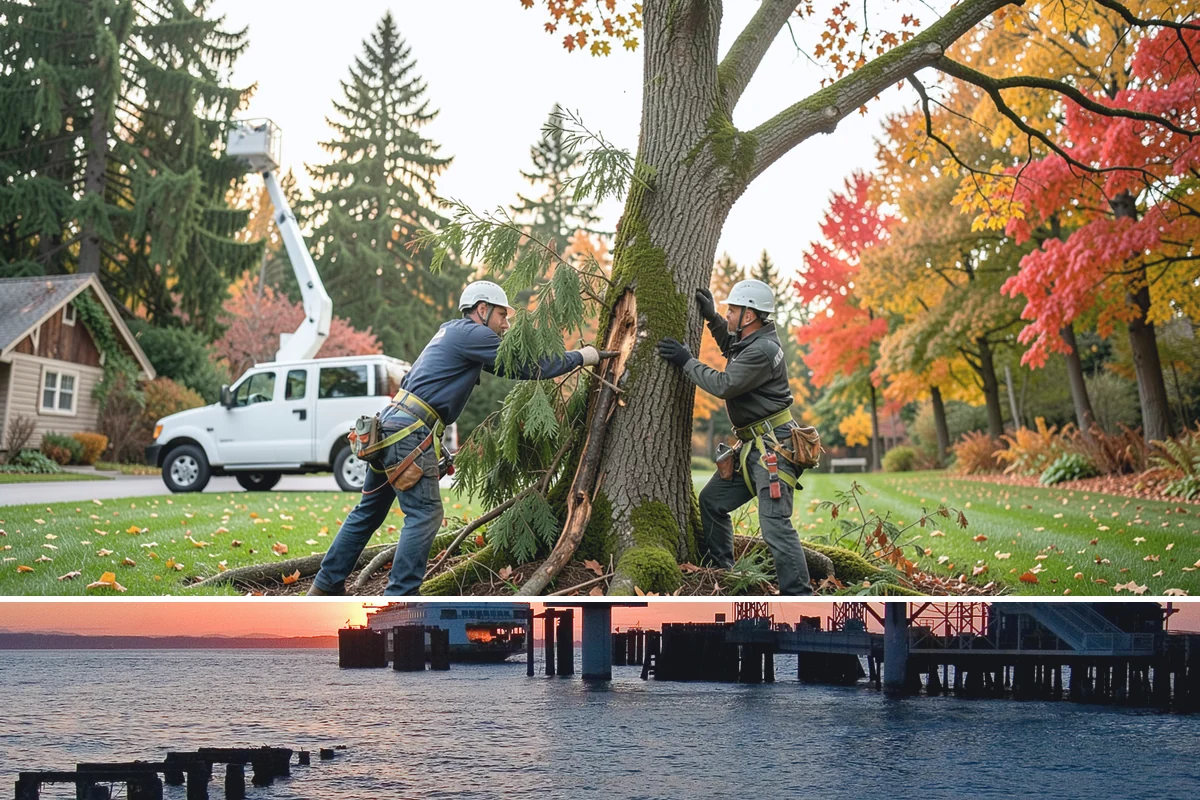 Backfill after stump grinding in Edmonds, Snohomish County, WA - This work can generally be performed year-round in Puget Sound weather but may require extra care during heavy rain to manage...