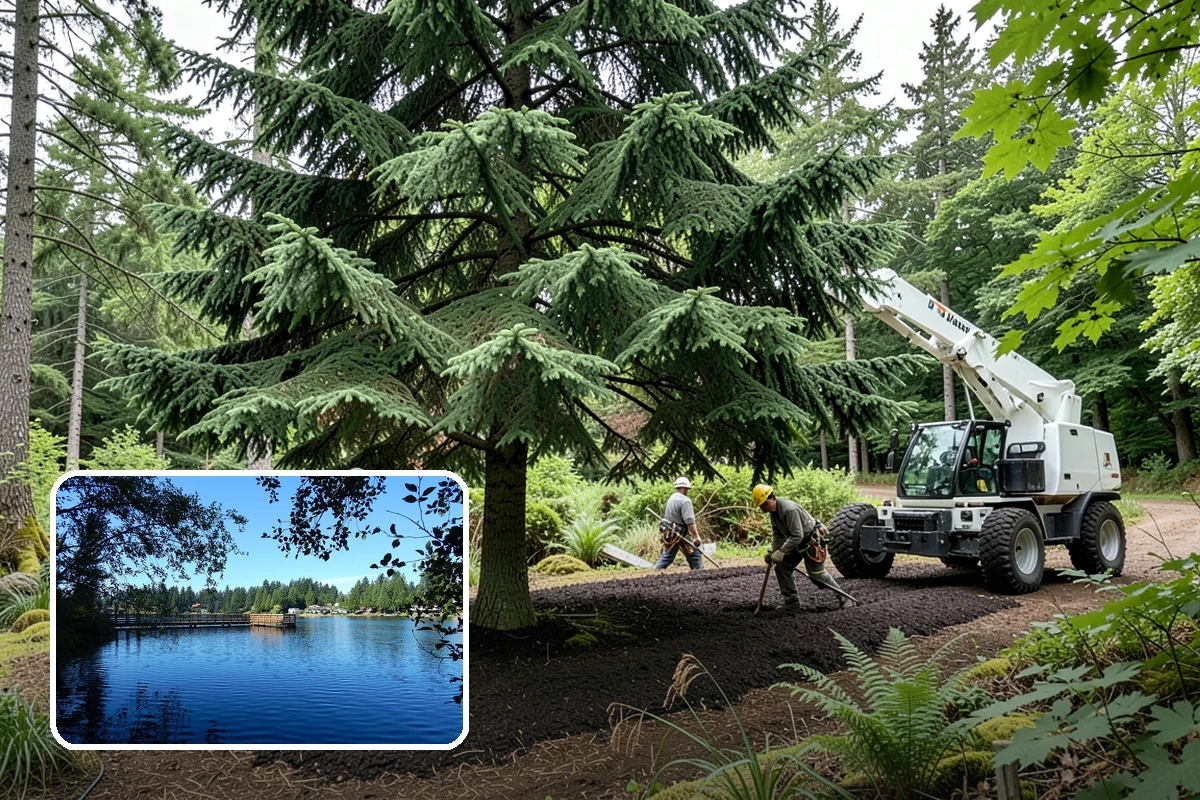 Backfill after stump grinding in Federal Way, King County, WA - Removes tripping hazards and obstructions