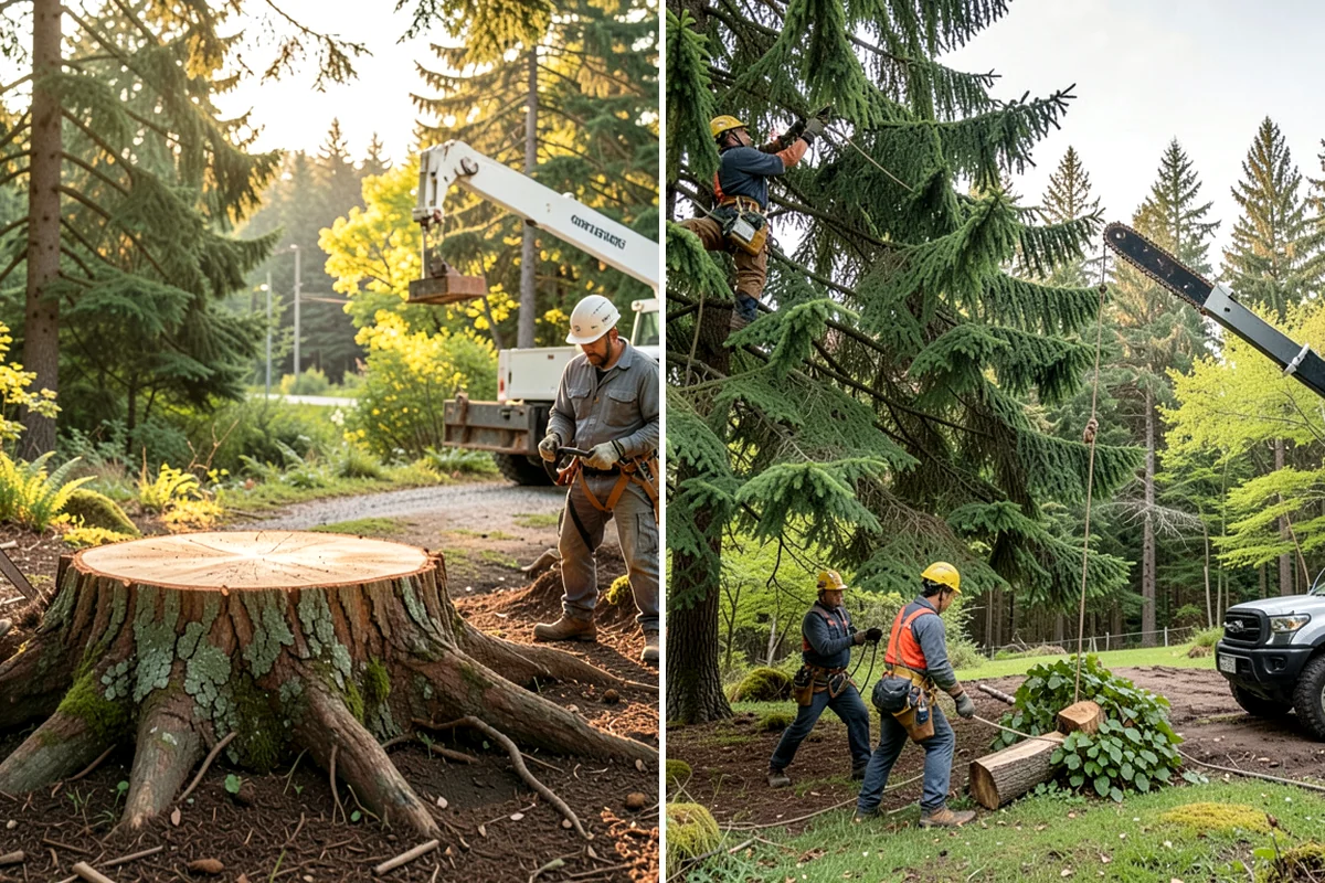 Backfill after stump grinding in Fircrest, Pierce County, WA - Locate and mark utilities before work