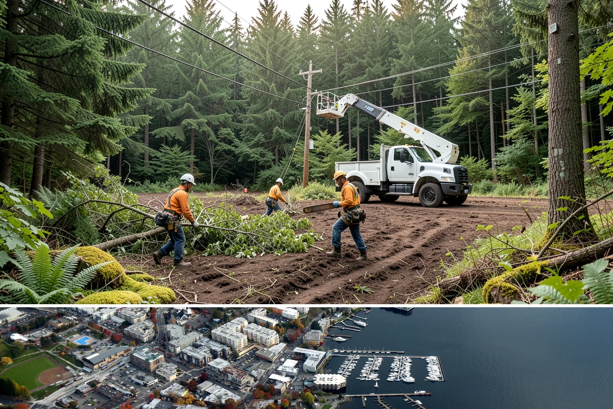 Backfill after stump grinding in Kirkland, King County, WA - This work can generally be performed year-round in Puget Sound weather but may require extra care during heavy rain to manage...