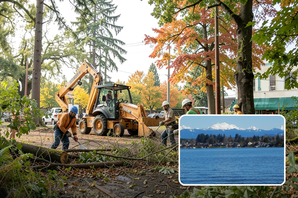 Backfill after stump grinding in Lake Stevens, Snohomish County, WA - Removes tripping hazards and obstructions