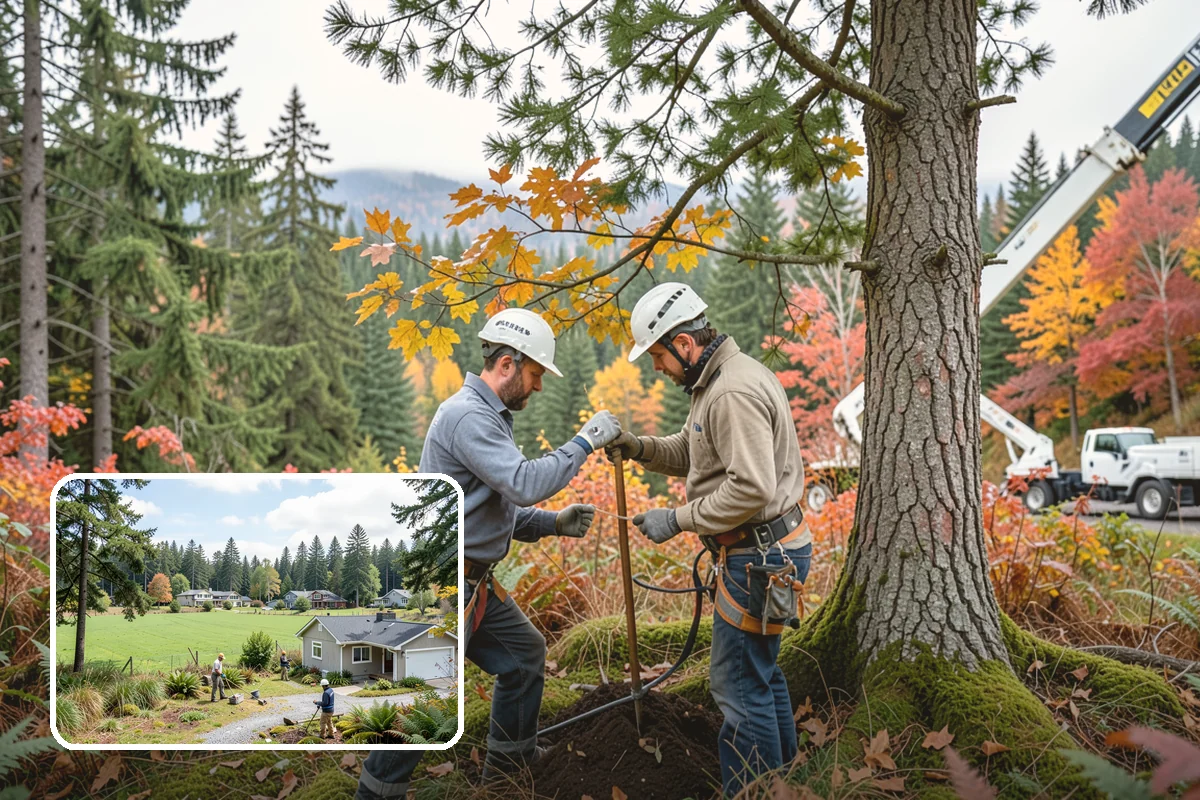Backfill after stump grinding in Lyman, Skagit County, WA - Removes tripping hazards and obstructions