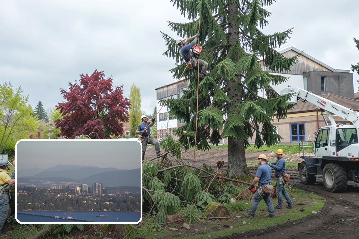 Backfill after stump grinding in Medina, King County, WA - Removes tripping hazards and obstructions