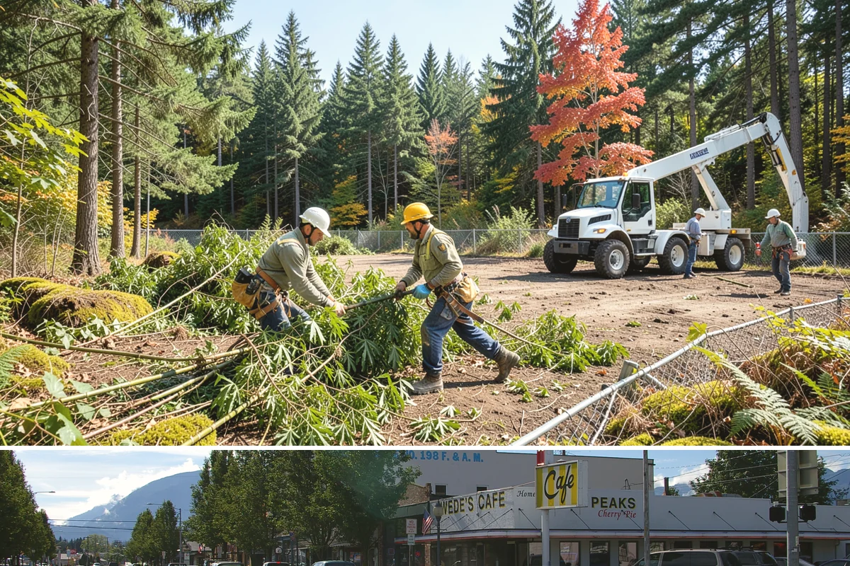 Backfill after stump grinding in North Bend, King County, WA - This work can generally be performed year-round in Puget Sound weather but may require extra care during heavy rain to manage...