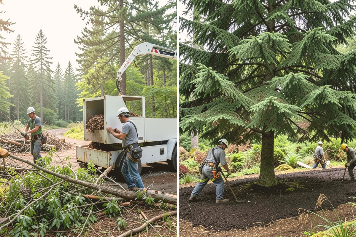 Backfill after stump grinding in Orting, Pierce County, WA - Locate and mark utilities before work