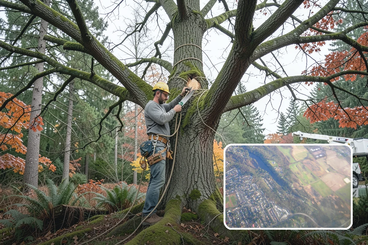 Bamboo removal in Algona, King County, WA - Improves access and usability of a site