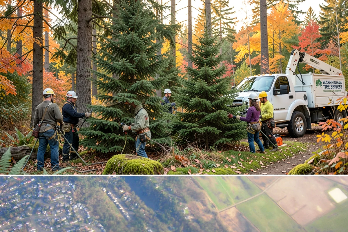 Bamboo removal in Algona, King County, WA - Work is best performed when ground conditions are stable enough for hauling equipment but before heavy rains make the wet terrain...