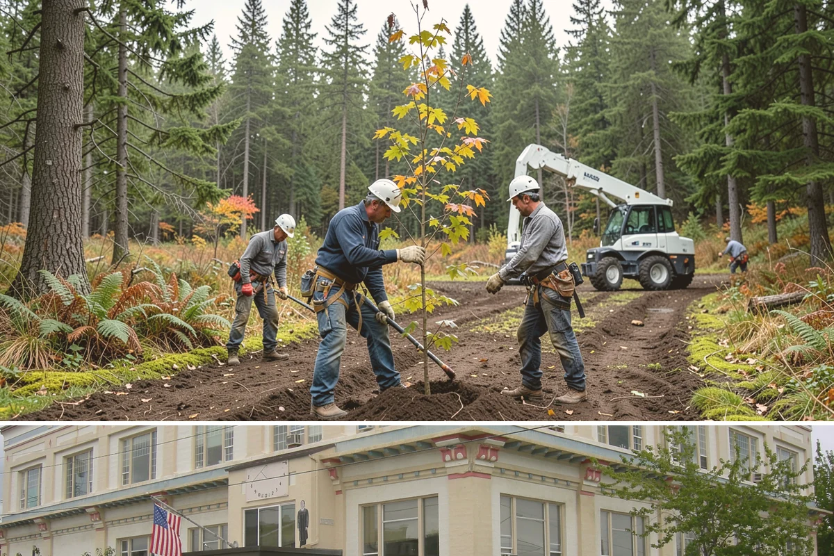 Bamboo removal in Anacortes, Skagit County, WA - Work is best performed when ground conditions are stable enough for hauling equipment but before heavy rains make the wet terrain...