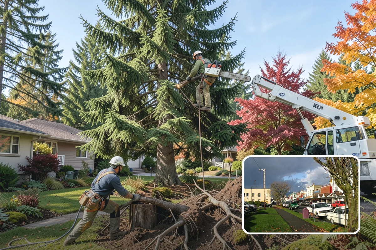 Bamboo removal in Arlington, Snohomish County, WA - Improves access and usability of a site