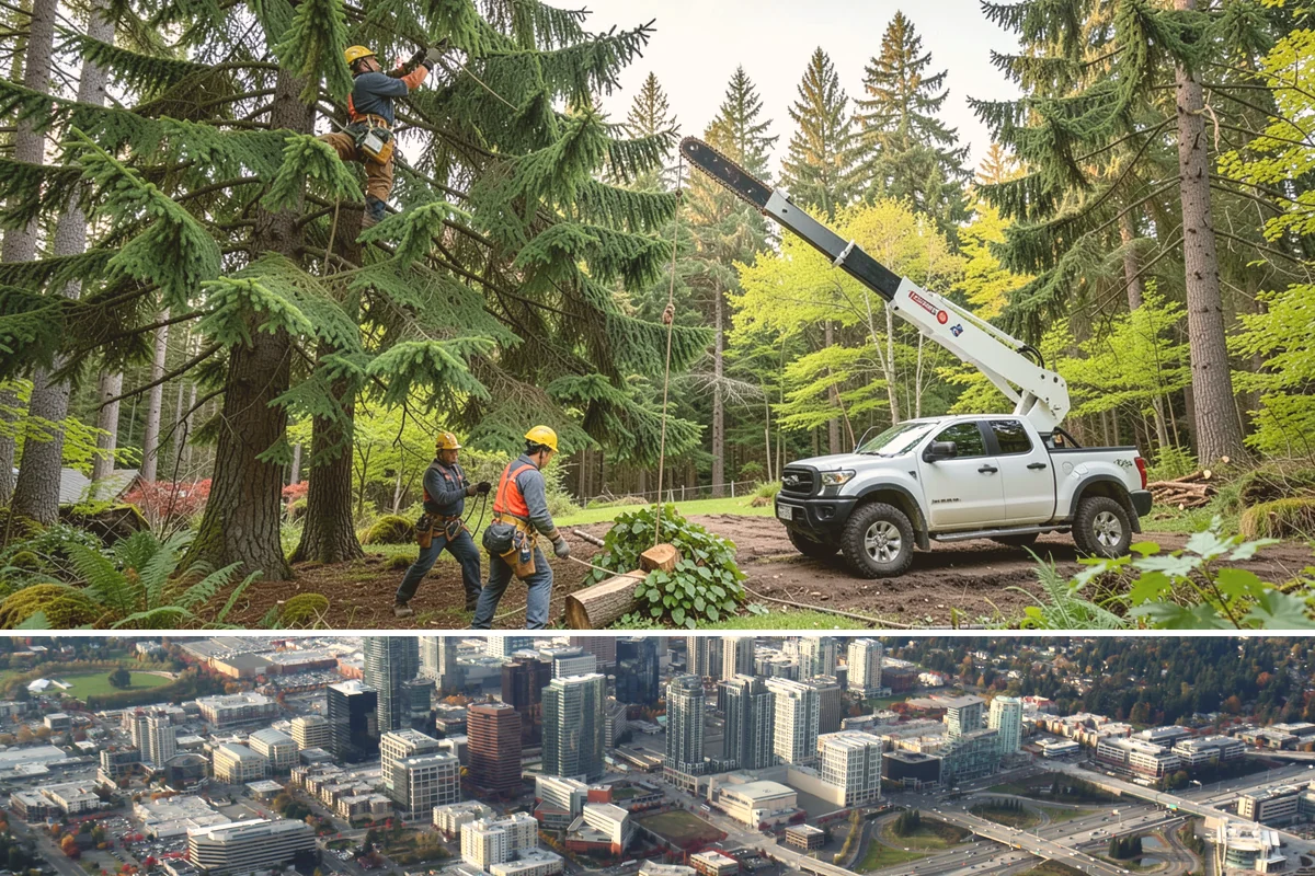Bamboo removal in Bellevue, King County, WA - Work is best performed when ground conditions are stable enough for hauling equipment but before heavy rains make the wet terrain...