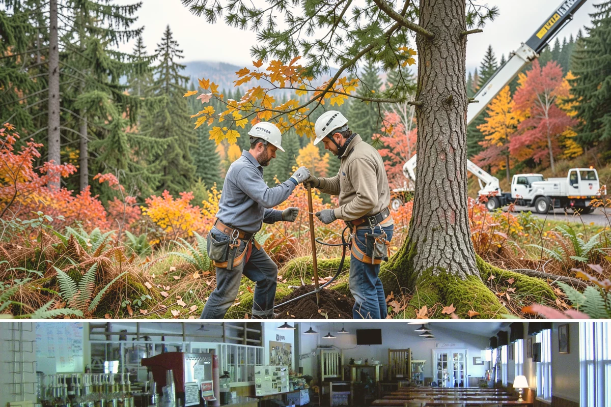 Bamboo removal in Black Diamond, King County, WA - Work is best performed when ground conditions are stable enough for hauling equipment but before heavy rains make the wet terrain...