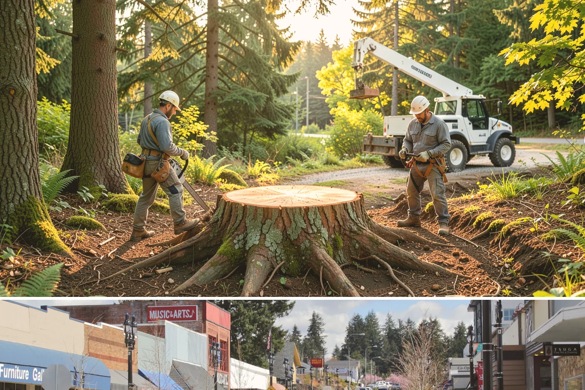 Bamboo removal in Bothell, King County, WA - Work is best performed when ground conditions are stable enough for hauling equipment but before heavy rains make the wet terrain...