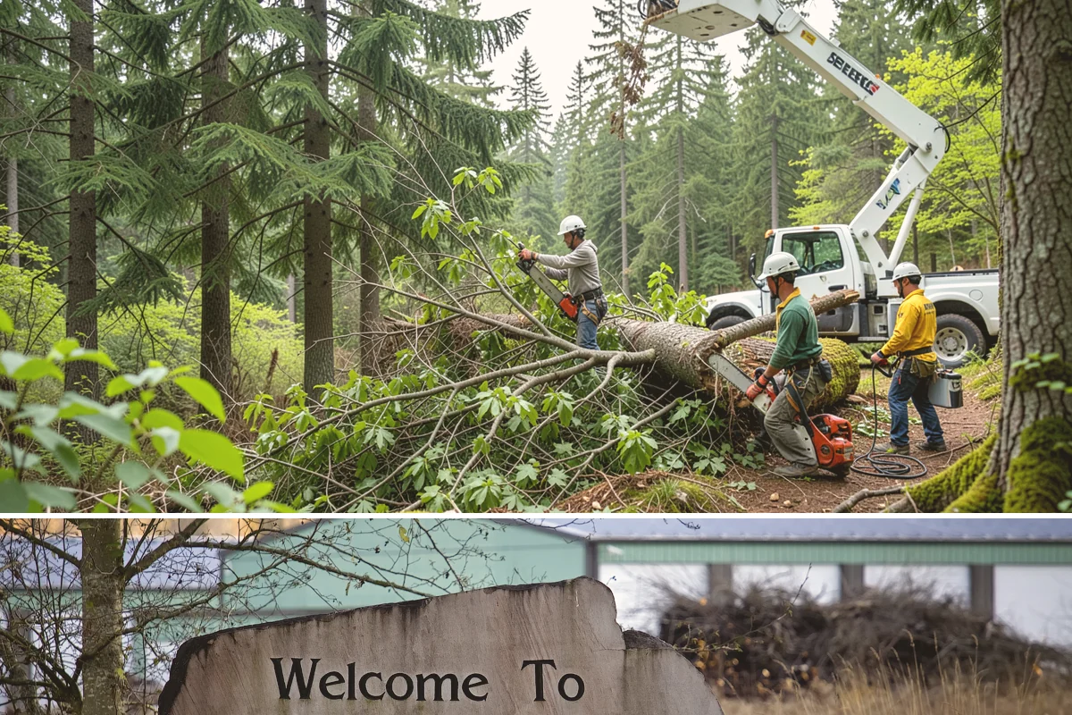 Bamboo removal in Buckley, Pierce County, WA - Work is best performed when ground conditions are stable enough for hauling equipment but before heavy rains make the wet terrain...