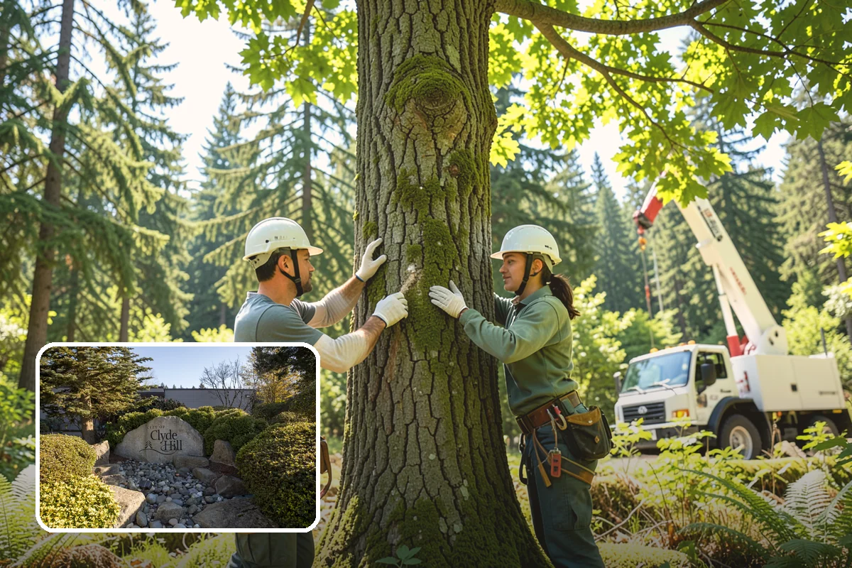 Bamboo removal in Clyde Hill, King County, WA - Improves access and usability of a site