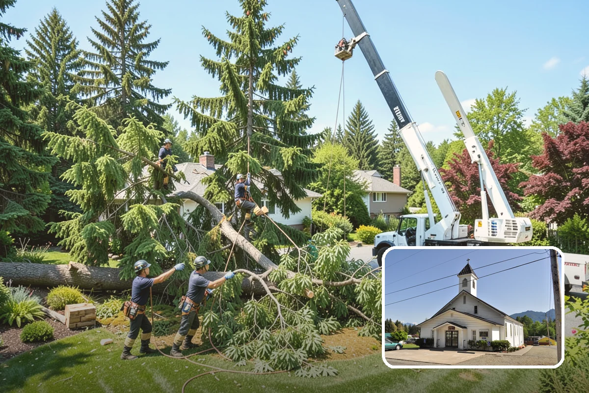 Bamboo removal in Concrete, Skagit County, WA - Improves access and usability of a site
