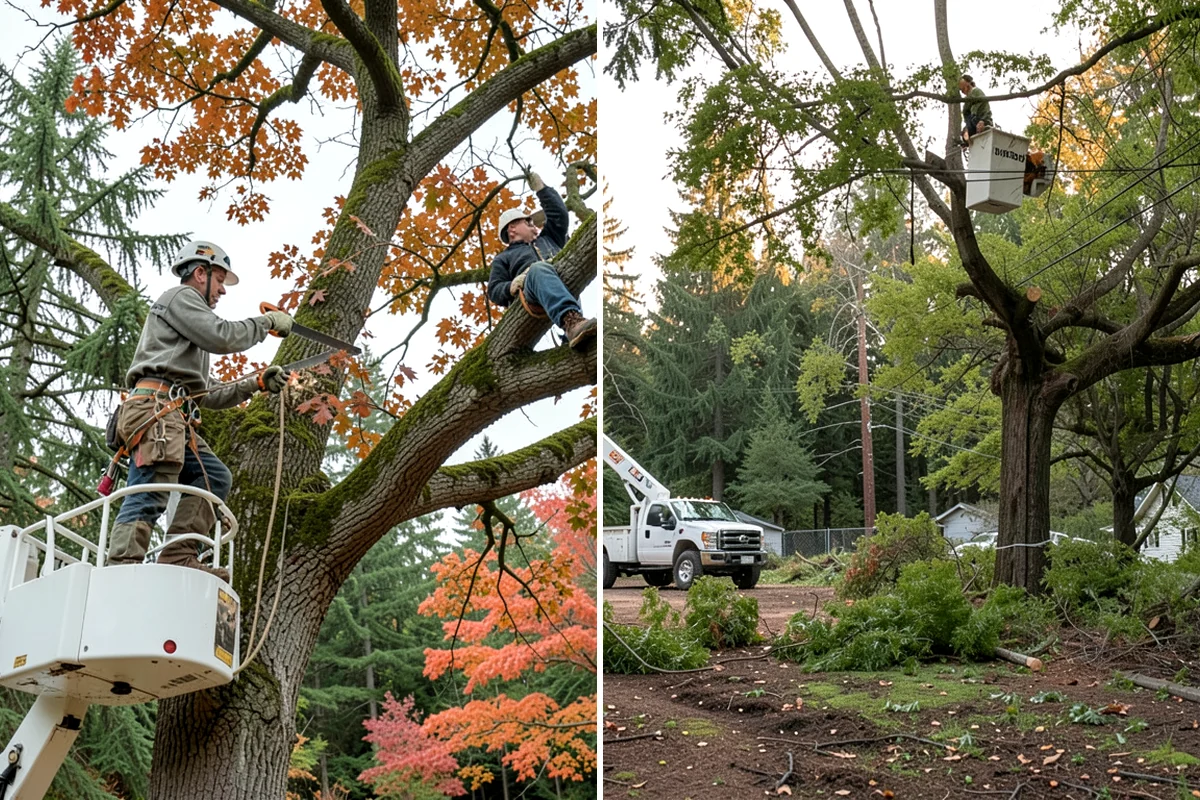 Bamboo removal in Concrete, Skagit County, WA - Assess the site and mark features to protect