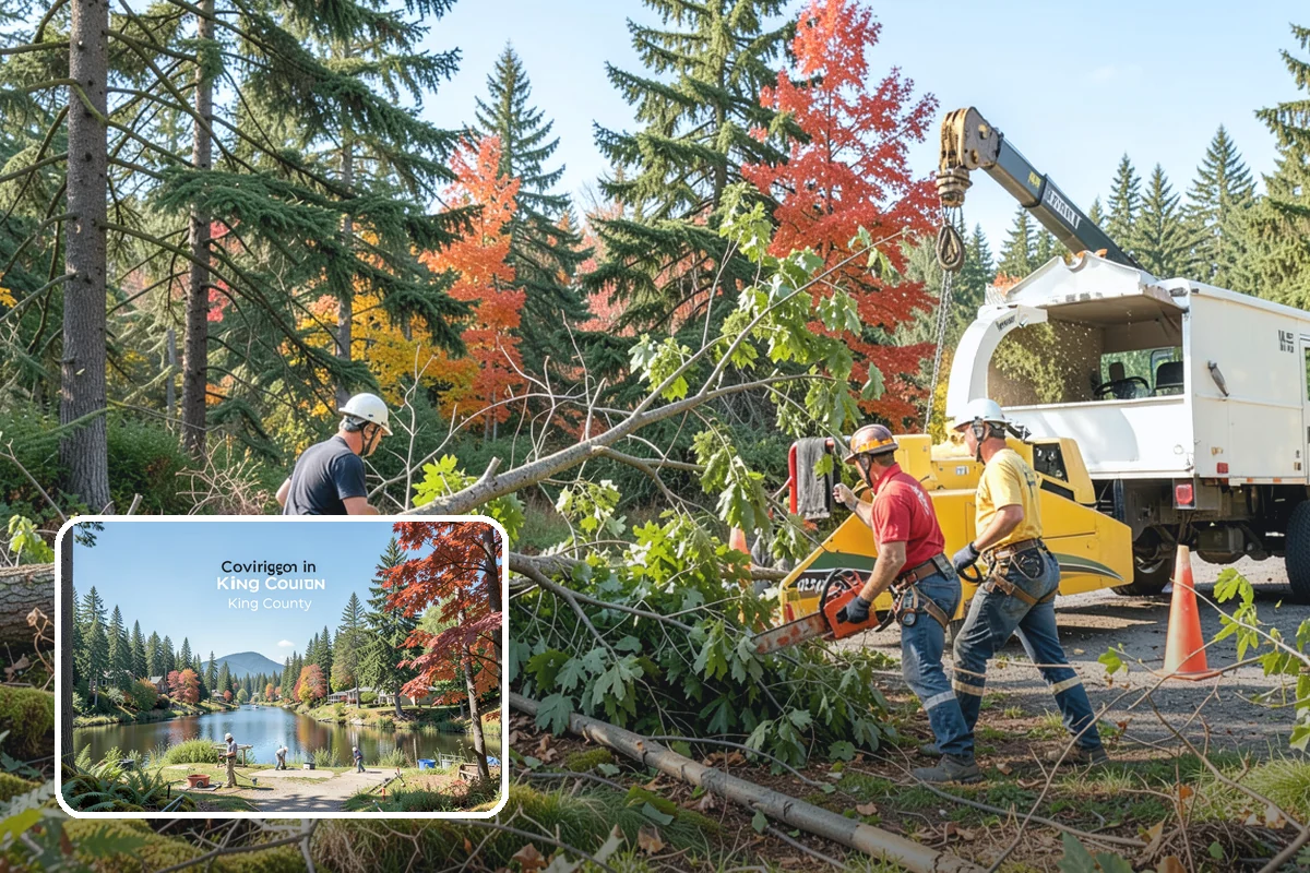 Bamboo removal in Covington, King County, WA - Improves access and usability of a site