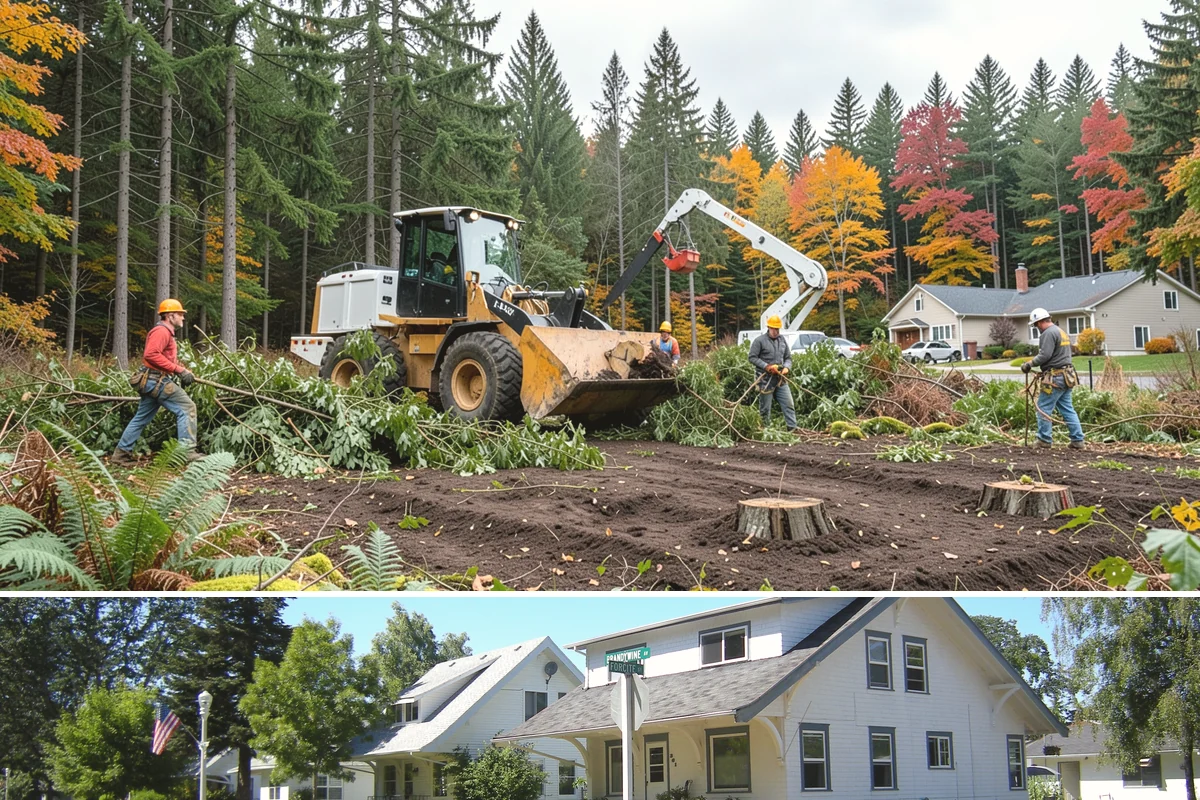 Bamboo removal in DuPont, Pierce County, WA - Work is best performed when ground conditions are stable enough for hauling equipment but before heavy rains make the wet terrain...